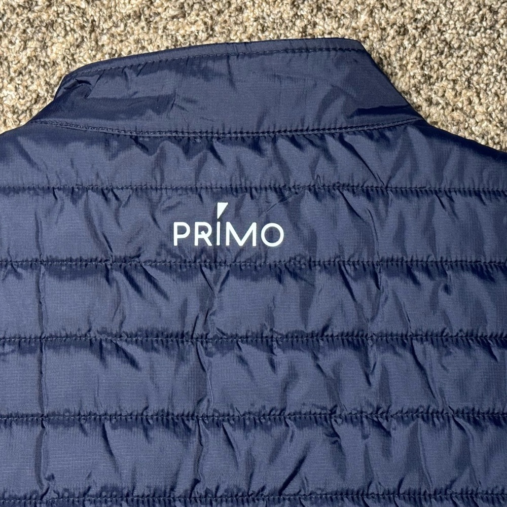Primo men’s navy puffer vest with zipped pockets, Sz 3X - Picture 8 of 10